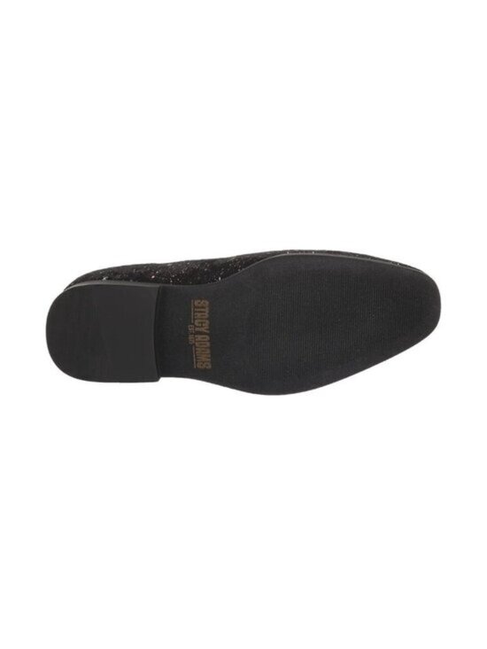 New Stacy Adams Stellar Black Glitter Slip-On Loafers Men’s main image 8